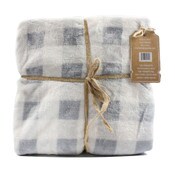 Wholesale - 50"x60" CHECKERS PLUSH THROW, UPC: 842873145156